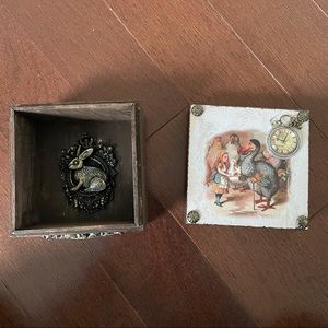 Alice in Wonderland Themed Trinket Box